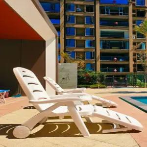 야외 썬베드 태닝 카페 데크 일광욕 리조트 풀빌라 캠핑 의자 체어 펜션 호텔 라탄