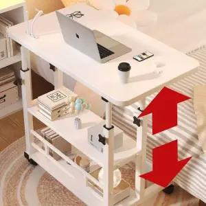 [무료배송] 높이조절 사이드테이블 다용도 이동식 보조책상 협탁