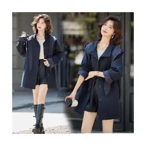 여자 야구 점퍼 잠바 후드 트렌치코트 봄가을 캐주얼 코트 ST3