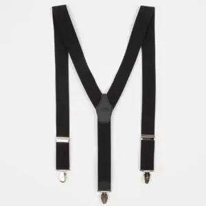 남성용 멜빵끈 검정색 멜빵 벨트 집게 서스펜더 코디
