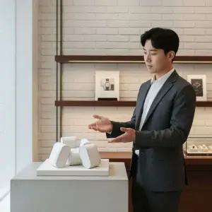 손목시계 거치대 진열대 화이트 쿠션 받침대 시계 보관대 정리대