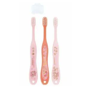 [RIZPICK]스케이터 어린이칫솔 마이멜로디 아동용 칫솔 3P세트 (캡포함) STEP2