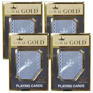 로얄골드 트럼프 카드 고급 포커세트 플라스틱 4개