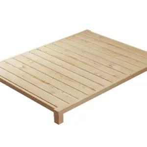 나무 침대 싱글 매트리스받침 저상형 헤드없는침대 프레임