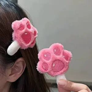 고양이 발바닥 꾹꾹이 집게핀 머리핀 헤어클립 핀 삔