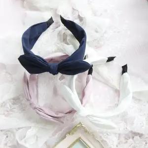 TBZ 와이드 심플리 컬러 리본 헤어밴드 머리띠 5Colors