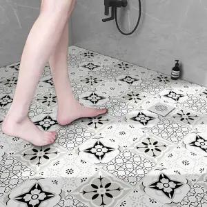 주방 장판 시트 럼 타일 개조 욕실 현관 인테리어 바닥