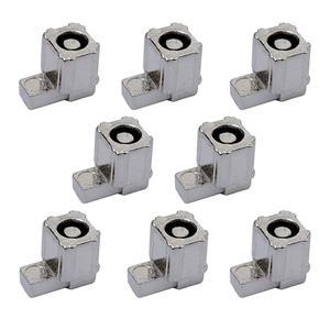 닌텐도 스위치 조이콘과 호환되는 4쌍의 왼쪽 슬라이더 버클 금속 잠금 래치 브래킷 컨트롤러 교체 수리 부품 도구