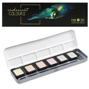 파인텍 LK95LE25 수채물감 이리디센트 6색 F5600 팔레트 포함