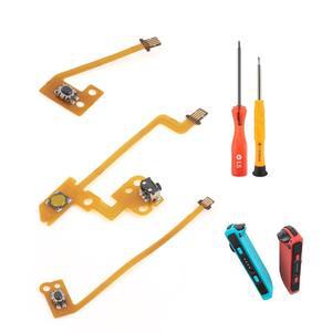 닌텐도 스위치용 YWLRONG OLED 조이콘 L 리본 키 플렉스 케이블 교체 액세서리 수리 도구 포함