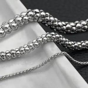 [라일리쥬얼리] Rly 8mm 남녀공용팔찌 ZF 써지컬스틸 아도 체인팔