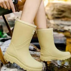 [라일리] Rly 여성 부츠 여성 여름 부츠 장마용 짧은 신발 방