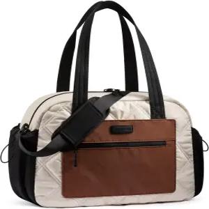 여성용 러브뷰 체육관 가방 젖은 포켓이 있는 가벼운 여행용 더플백 여성 요가 병원 주말 개인 물품 휴대용