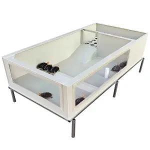 반수생 거북이 수조 수족관 40cm 키우기 파충류 쉼터