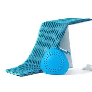 쿨링타월 MZ57ZE03 키링형 휴대용 케이스 포함 빠른 냉각 흡수력 스포츠 캠핑 물놀이 필수템