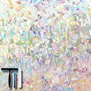 설치 도구가 포함된 볼카닉스 윈도우 개인정보 보호 필름 정적 클링 비닐 3D 데칼 스티커 유리문 가정용 열