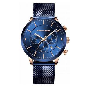 RM3435 남성 u2019 럭셔리 손목시계 u2013 블루 스테인리스 스틸 재팬 쿼츠 3 ATM 방수 우아한 원피스 시계 빈티지 디자인 릴로 파라 홈브르로 이상적임