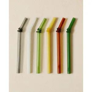 자라홈 브랜드관 멀티컬러 유리 빨대 세트6개입 40259042500 423395