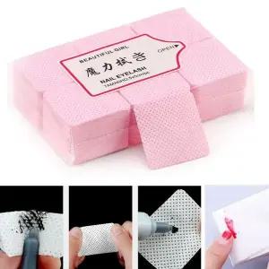 네일 아트 보풀이 없는 속눈썹 물티슈 종이 젤 폴리쉬 리무버 깨끗한 병 면 패드 미용 청소 도구 새로운