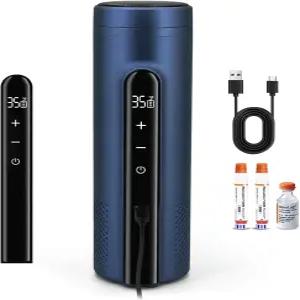 여행용 가방용 3-4펜용 고세마이 전기 인슐린 펜 쿨러 케이스 단열 조절 가능 온도 조절기(배터리 없음)