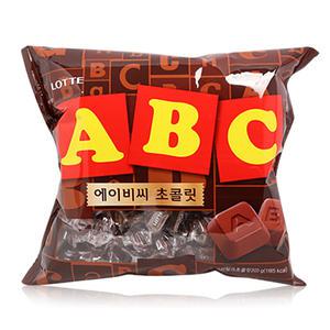 롯데 6000 ABC초콜릿 x1개,대용량 사무실 간식
