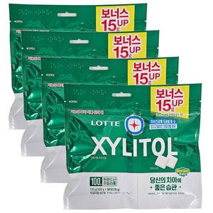 껌 자일리톨껌 오리지널 리필 115g 4팩