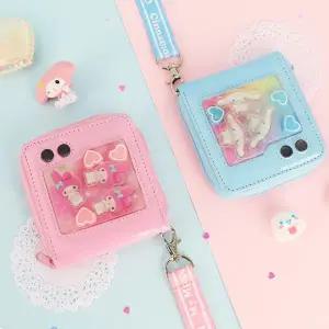 끌림데이 목걸이형 카드 지폐수납 캐릭터 어린이반지갑