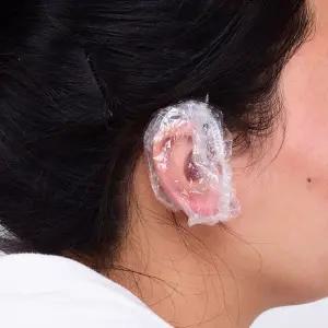 일회용 방수 귀덮개 100매 비닐 이어캡/일회용귀마개/귀비닐/비닐캡/염색커버/귀보호/염색귀커버/염색용귀