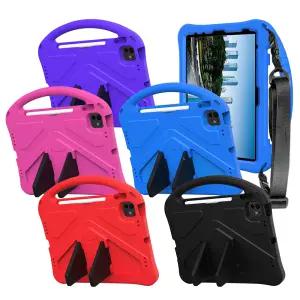 아이패드 메가윙 에바폼 케이스 프로11/프로7세대/9세대/8세대/7세대/에어/미니/A16/M4/M5 어린이 유아 손잡이 일체형 어깨끈 스트랩 안전 케이스