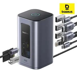 베이스어스 도킹스테이션 USB 허브 노트북 멀티 포트 C타입 12포트 스페이스메이트 노모스