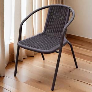 야외의자 식당 스 인테리어 라탄 라탄야외의자 스틸 발코니 실내 등받이없는 조경 캠핑