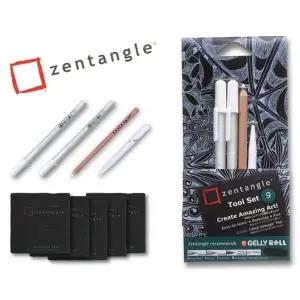 사쿠라 WK30XT00 젠탱글 아트/패턴/도안 겔리롤+찰필 B세트