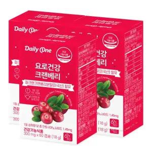 데일리원 요로건강 크랜베리 300mg X 60캡슐 3통