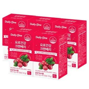 데일리원 요로건강 크랜베리 300mg X 60캡슐 5통