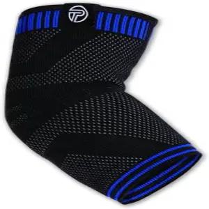 프로텍 애슬레틱스 3D 컴프레션 팔꿈치 슬리브 브레이스 남성 및 여성 테니스 지지대 사용하기 쉽고