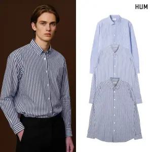 [택가 59900원][HUM]남) 고밀도 슬림 스트라이프 셔츠(FHOSCSL131P)
