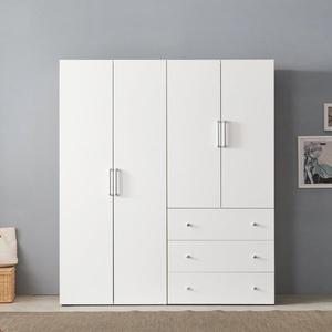 [바로방 가구]애쉬 옷장 A세트 1600 장롱 수납 원룸 학생 서랍 작은방 드레스룸