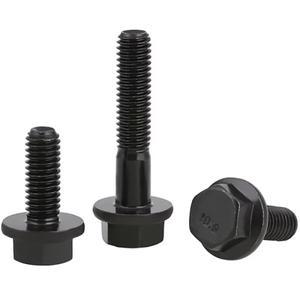 M10 검정색 등급 탄소강 플랜지 육각 머리 볼트 캡 나사 미세 피치 1.25/1.5mm