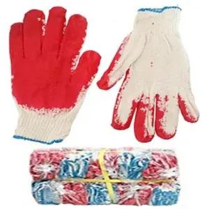 손보호장갑 반코팅면장갑 작업장갑 100켤레 빨간장갑