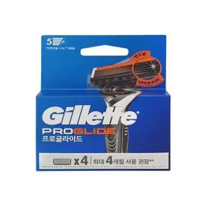 질레트 프로글로라이드 매뉴얼 면도날 4입