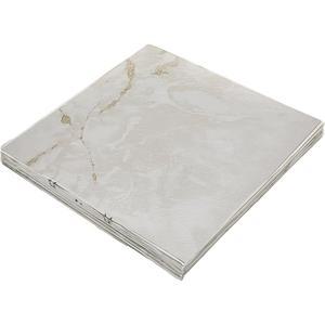 넥서스 셀프 접착 12인치 비닐 바닥 타일, 20개의 타일 - 12인치 x 12인치, 클래식 화이트 색상 / 회색 정맥 패턴 - 필 앤 스틱, 주방, 식당, 침실 및 욕실용 DIY 바닥재 by 아킴 홈 데코