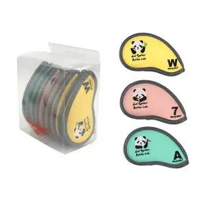 예쁜 CB90EB58 클럽 커버 팬더 자수 디자인 골프 아이언 덮개