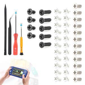 닌텐도 스위치 라이트용 40PCS 풀 스크류 세트 나사 교체 콘솔 헤드 액세서리 부품 및 수리 도구 포함