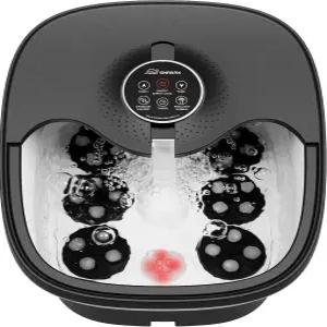 열 버블 시아츠 마사지 롤러 리모컨 온도 조절 접이식 페디큐어 족욕 욕조가 있는 스네일락스 마사지기