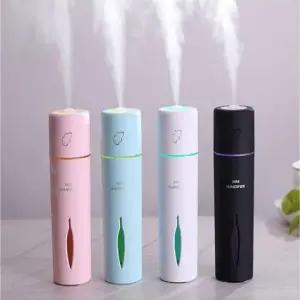 케릭터가습기 미니 가습기 안개분사 탁상용 침실 LED 무드등 저소음