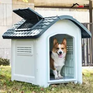 홈스월드 개집 애견하우스 강아지 실외개집 403TC 실외용 대형견집 야외용