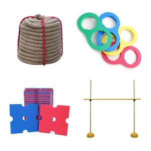 운동회 용품 체육대회 림보 게임 단체 줄다리기 줄 밧줄 공굴리기 공 큰 색 판뒤집기 협동 응원 도구 학교