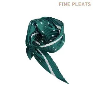 [FINE PLEATS] 피네 플리츠 도트 쁘띠 스카프 그린