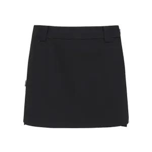 파리게이츠골프스커트 NQC 521D1PC402_BK 여성 사선 로고 스트레치 미니 스커트