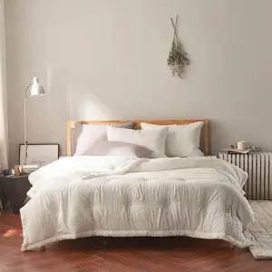 이불세트 더크린 멜로디 모달 사계절 이불패트세트 SS화이트 침구